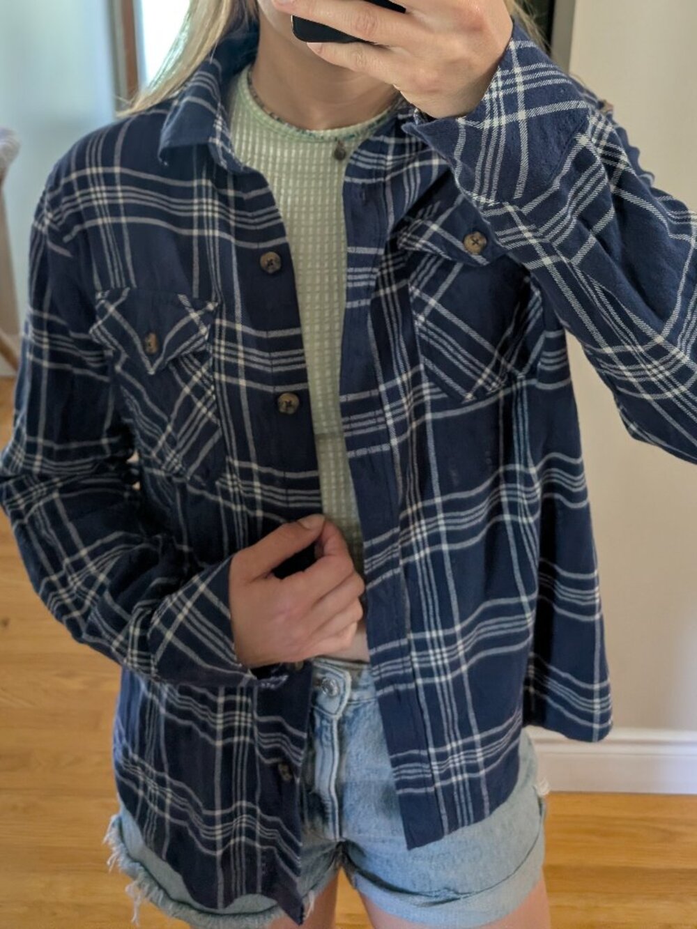 Frank and Oak Long Sleeve Plaid Button Up
